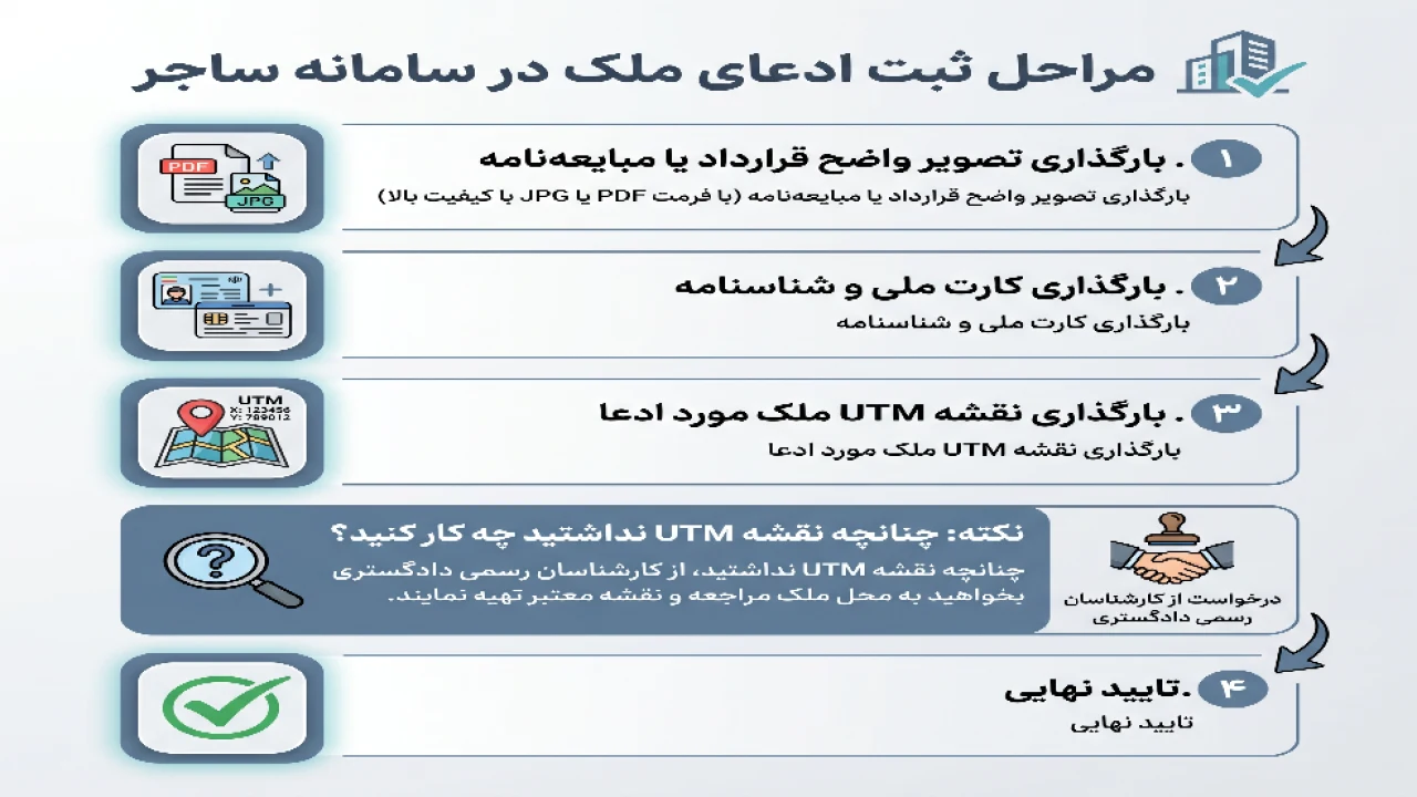 شیوه ثبت نام ملک در سامانه ساغر بصورت مختصر