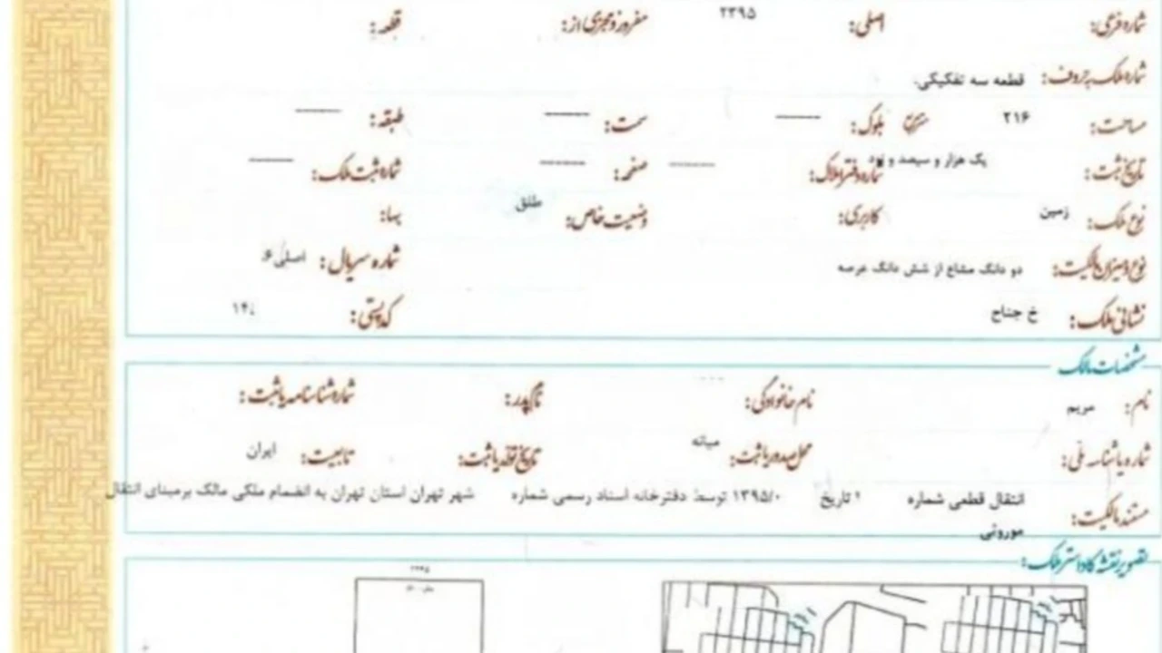 توضیح عبارت به استثنای بهای ثمنیه عرصه و اعیان در سند مالکیت