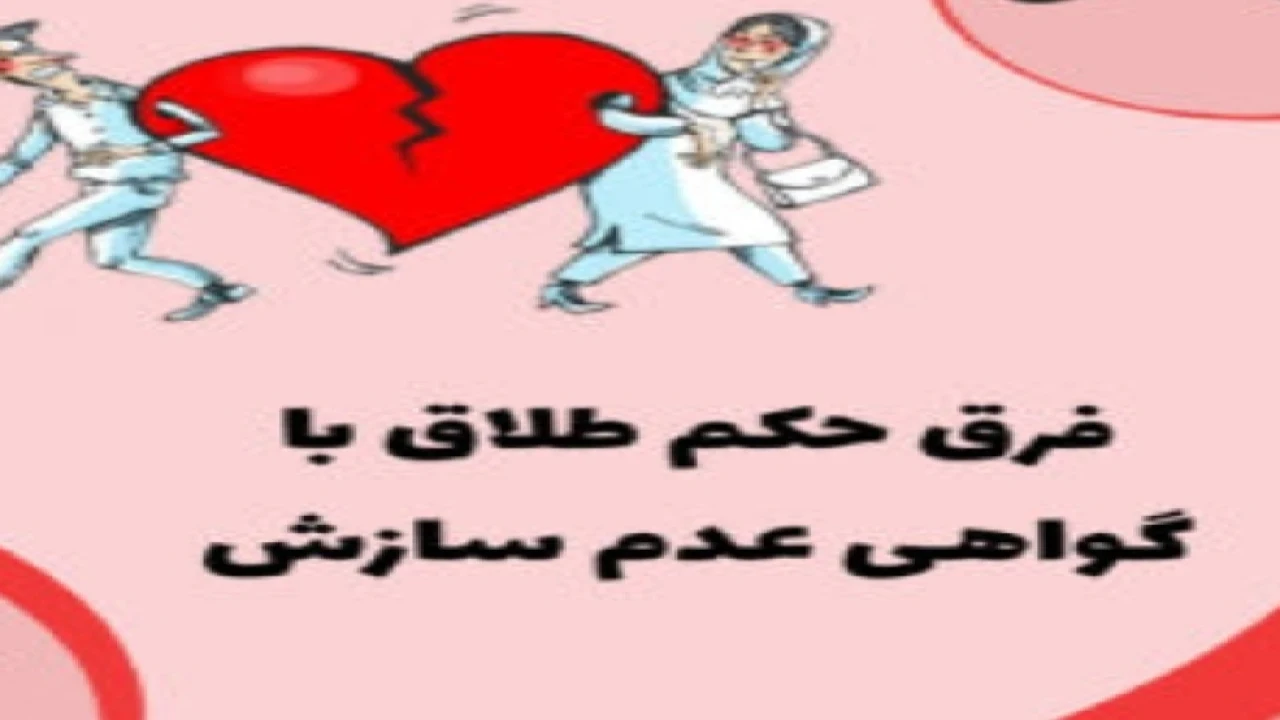 حکم طلاق و گواهی عدم امکان‌ سازش