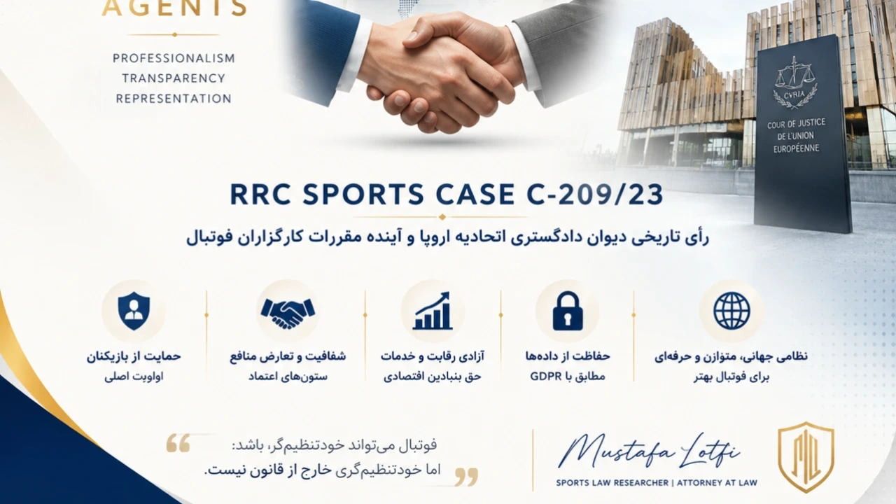 «حقوق رقابت به زمین فوتبال آمد؛ بررسی آثار رای جدید دیوان اروپایی بر بازار جهانی کارگزاران فوتبال»
